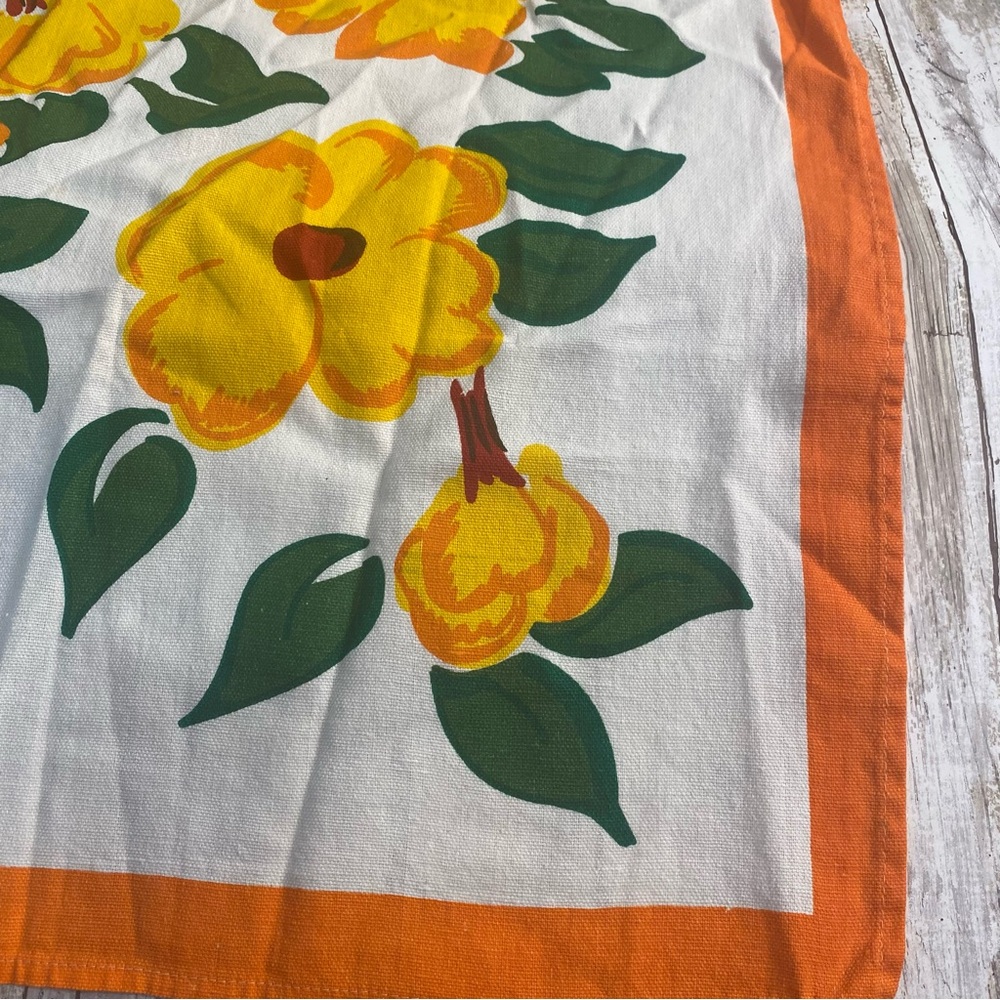 Vintage Style Colorful Tea Towels - Set of 3 100% Cotton Retro Kitchen Linens - Picture 4 of 13